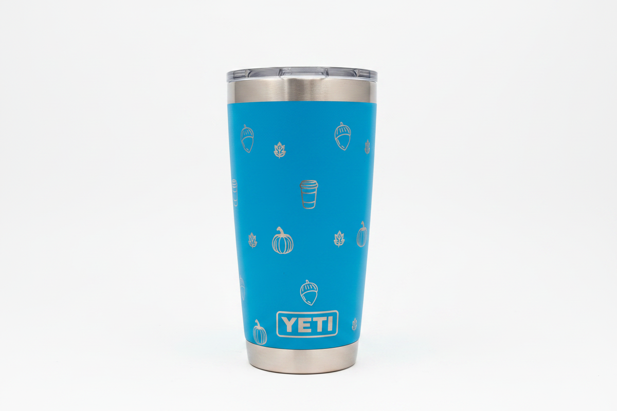 Fall YETI Tumbler product photo on white background