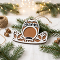 Mr. & Mrs. Cowboy Hat Wood Christmas Ornament lifestyle photo