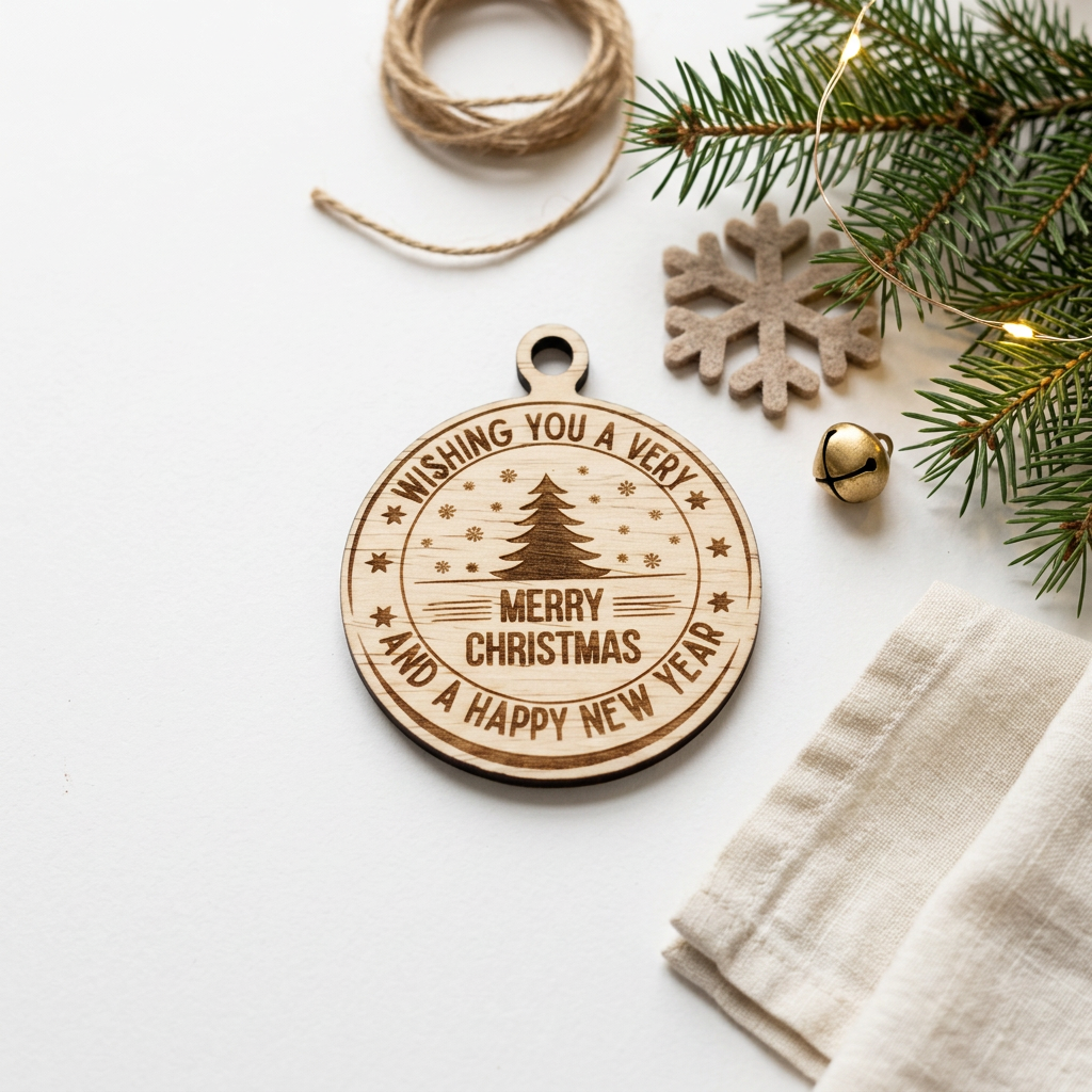 Merry Christmas & Happy New Year Ornament lifestyle photo